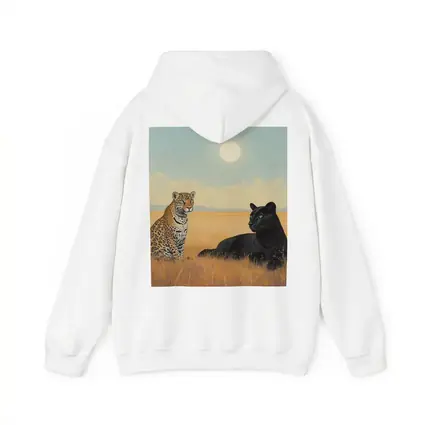 Leopard and Black Panther Savanna Painting