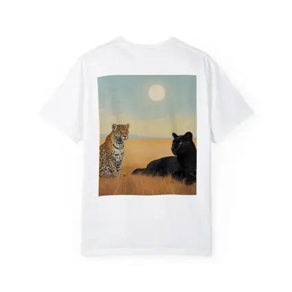 Leopard and Black Panther Savanna Painting