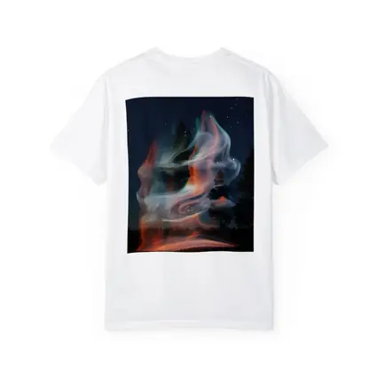 Swirling Fire Light Art Night Sky