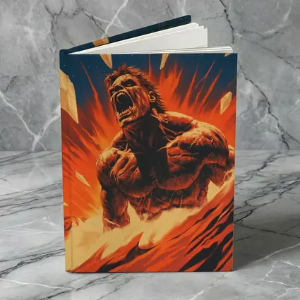 Raging Beast Explosion Fire Comic Art