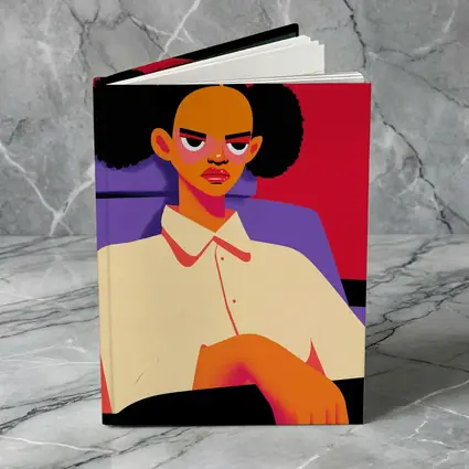 Angry Girl Illustration Bold Flat Art Style