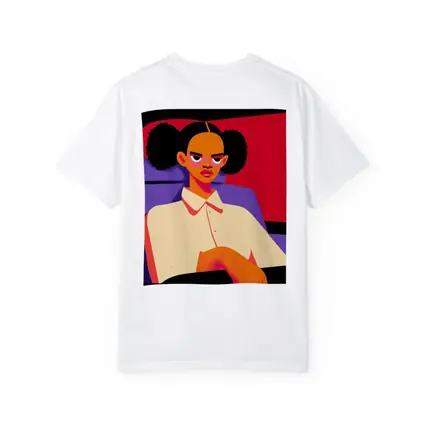Angry Girl Illustration Bold Flat Art Style