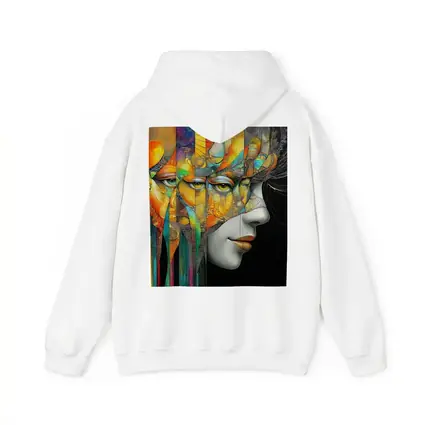 Surreal Woman Face Colorful Abstract Art