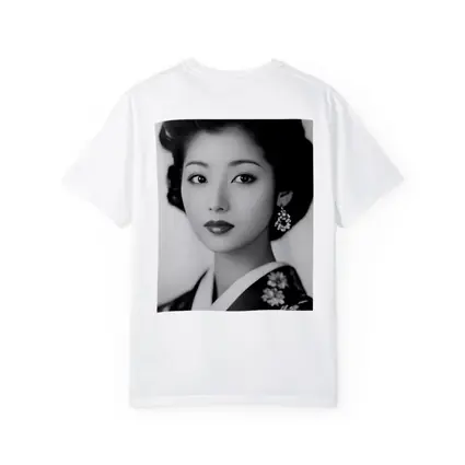 Japanese Woman Portrait Black And White