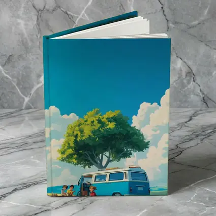 Anime Style Camper Van Summer Green Field