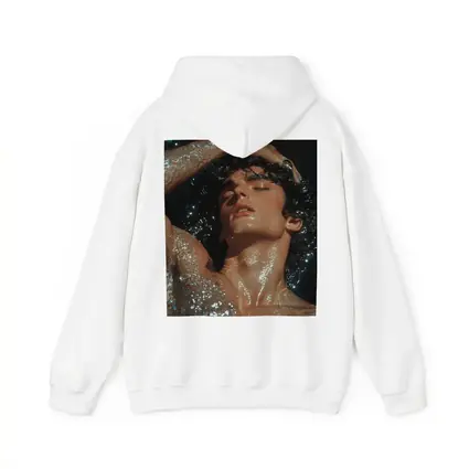 Young Man Wet Dark Water Glistening