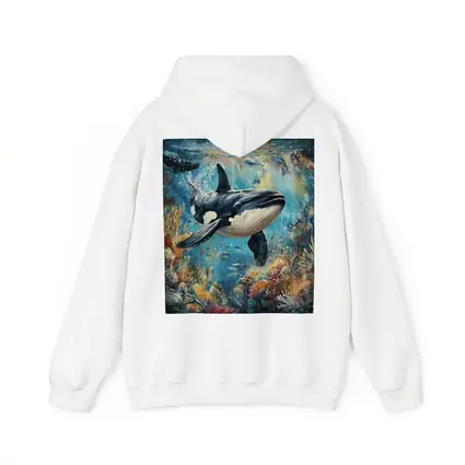 Orca Killer Whale Swimming Coral Reef Ocean