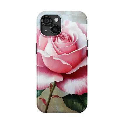Pink Rose Oil Painting Textured Background