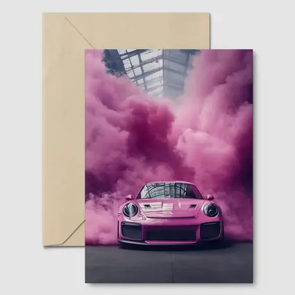 Pink Porsche 911 GT2 RS Smoke Cloud