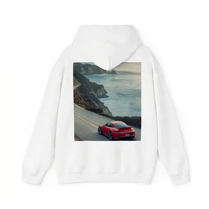 Red Porsche 911 Coastal Highway Drive