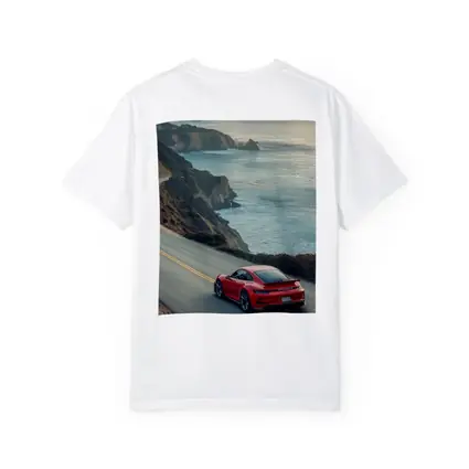 Red Porsche 911 Coastal Highway Drive