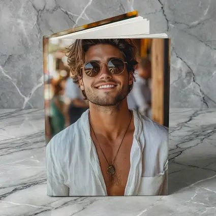 Smiling Man Sunglasses White Shirt Outdoor