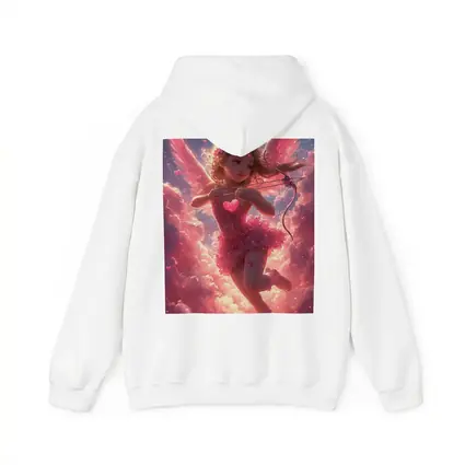 Cupid Girl Pink Wings Hearts Cloud Fantasy