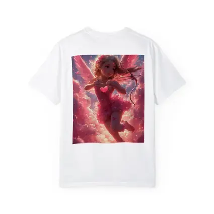 Cupid Girl Pink Wings Hearts Cloud Fantasy