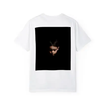 Young Boy Portrait Dark Black Background