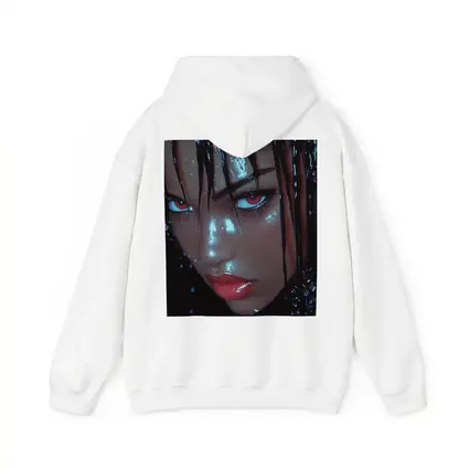 Dark Fantasy Woman Red Eyes Wet Hair