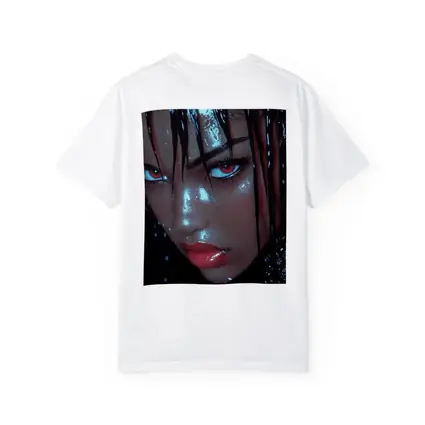 Dark Fantasy Woman Red Eyes Wet Hair