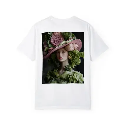 Woman Wearing Vegetable Flower Hat Fashion