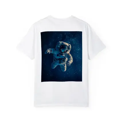 Astronaut Floating In Deep Starry Space