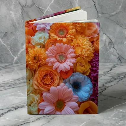 Colorful Gerbera Daisy and Rose Flower Arrangement