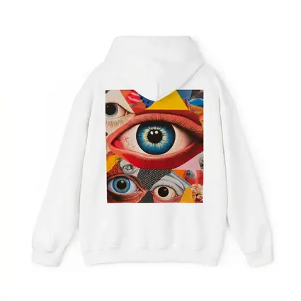 Pop Art Collage Many Eyes Abstract