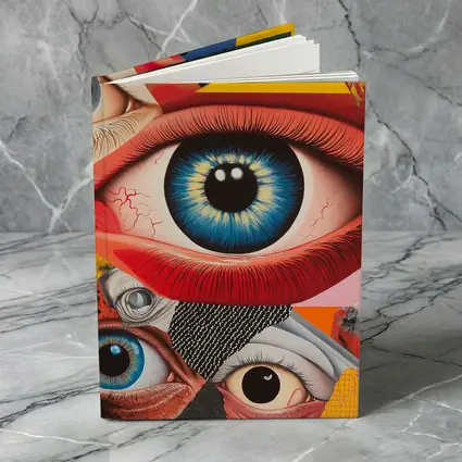 Pop Art Collage Many Eyes Abstract