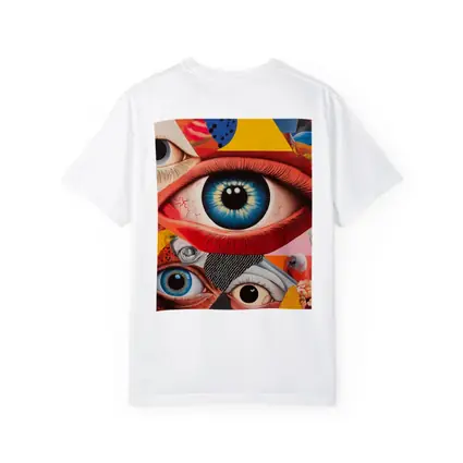 Pop Art Collage Many Eyes Abstract