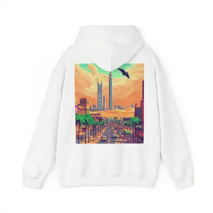 Pixel Art Desert City Street Scene