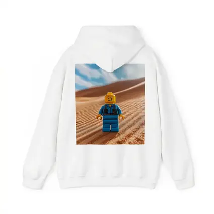 Lego Minifigure Standing On Desert Sand Dunes