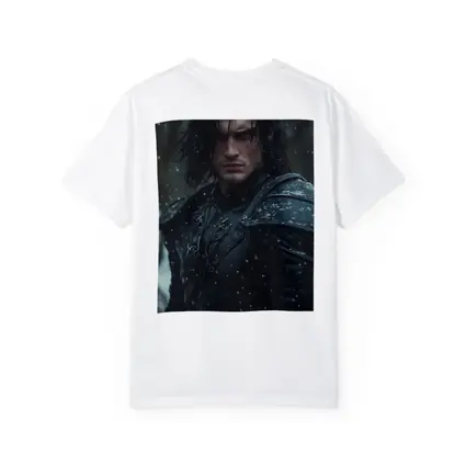 Dark Warrior Man Snow Fantasy Portrait
