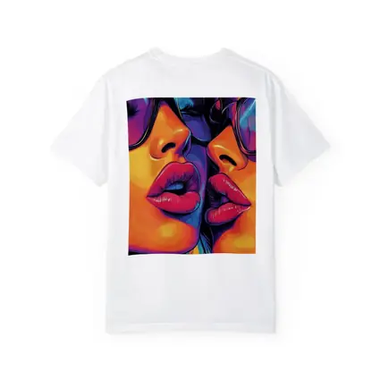 Two Women Pop Art Bold Colorful Faces