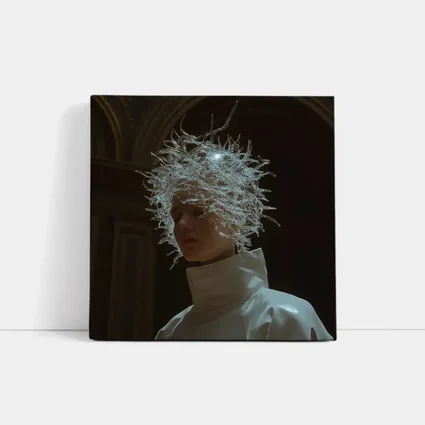 Figure Crystal Crown White Turtleneck Dark Cathedral