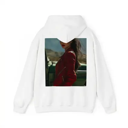 Woman Red Jacket Mountains Outdoor Portrait