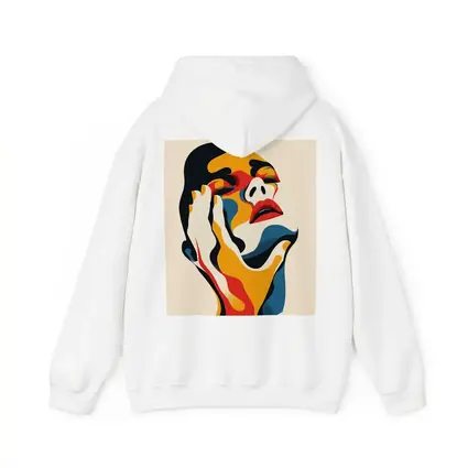 Abstract Woman Face Bold Color Art