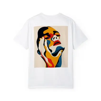 Abstract Woman Face Bold Color Art
