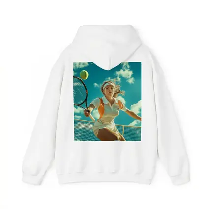Tennis Player Woman Sky Blue Background