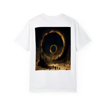 Ancient Stone Ring Desert Sci Fi Art