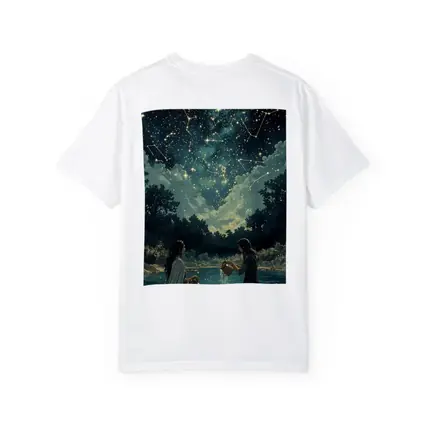 Aquarius Zodiac Women Pouring Water Night Sky