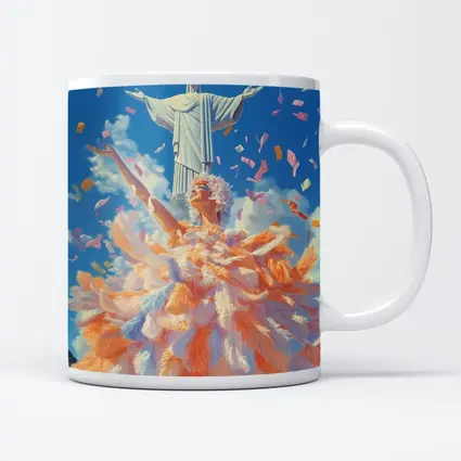 Rio Carnival Dancer Christ Redeemer Confetti