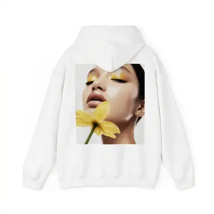Woman Yellow Eye Makeup Flower Beauty