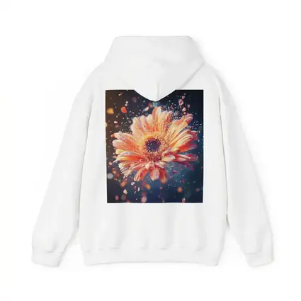 Exploding Gerbera Daisy Orange Bokeh Background
