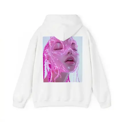 Pink Futuristic Transparent Face Mask Woman