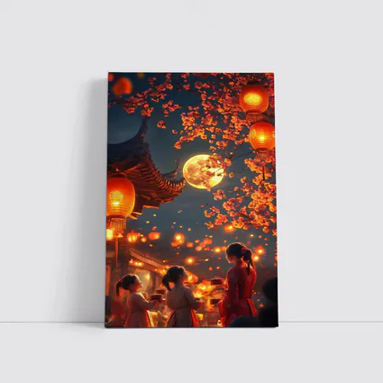 Chinese Lantern Festival Full Moon Night