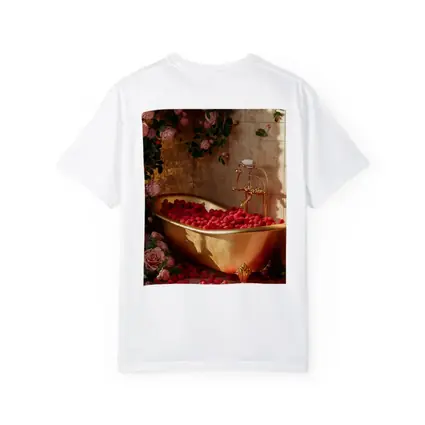 Gold Bathtub Roses Raspberries Luxury Interior