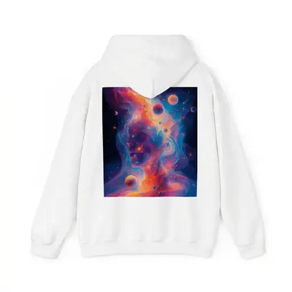 Cosmic Human Figure Swirling Nebula Space Art