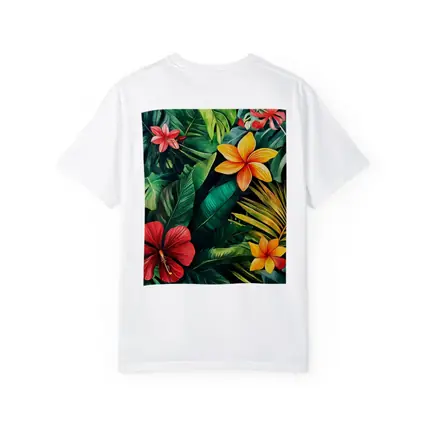 Tropical Hibiscus Plumeria Flowers Lush Jungle