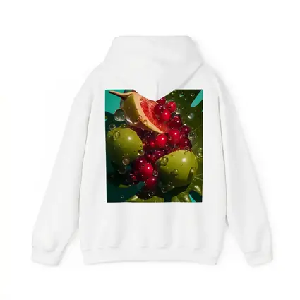 Grapefruit Cranberries Green Apples Teal Background