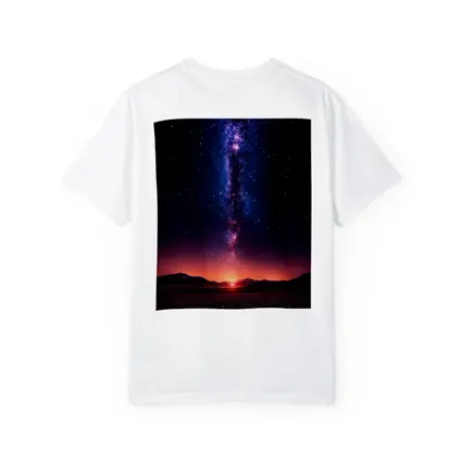 Milky Way Galaxy Over Desert Night Landscape
