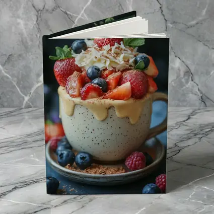 Berry Dessert Cup With Caramel Drizzle