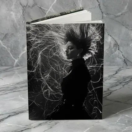 Woman Wild Hair Black White Art Photography